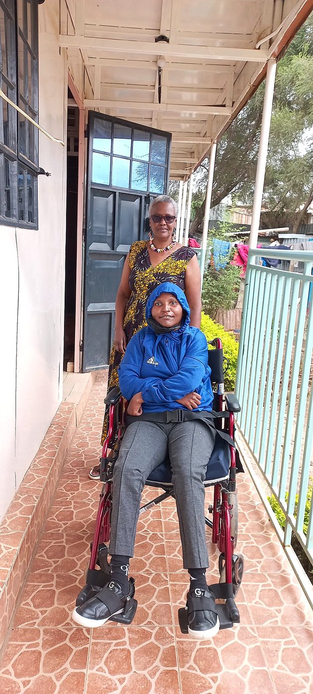 A GCIG visit with a young person using a wheelchair